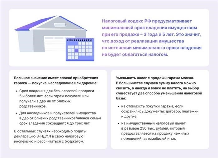 оплата налогов при совершении сделки по продаже гаражного помещения