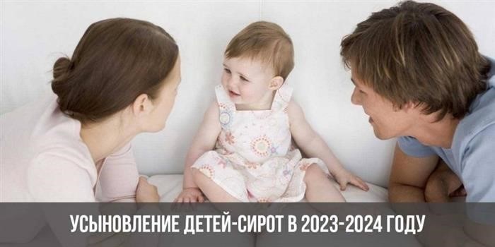 В период с 2023 по 2024 годы ожидается увеличение числа процедур по усыновлению детей-сирот.